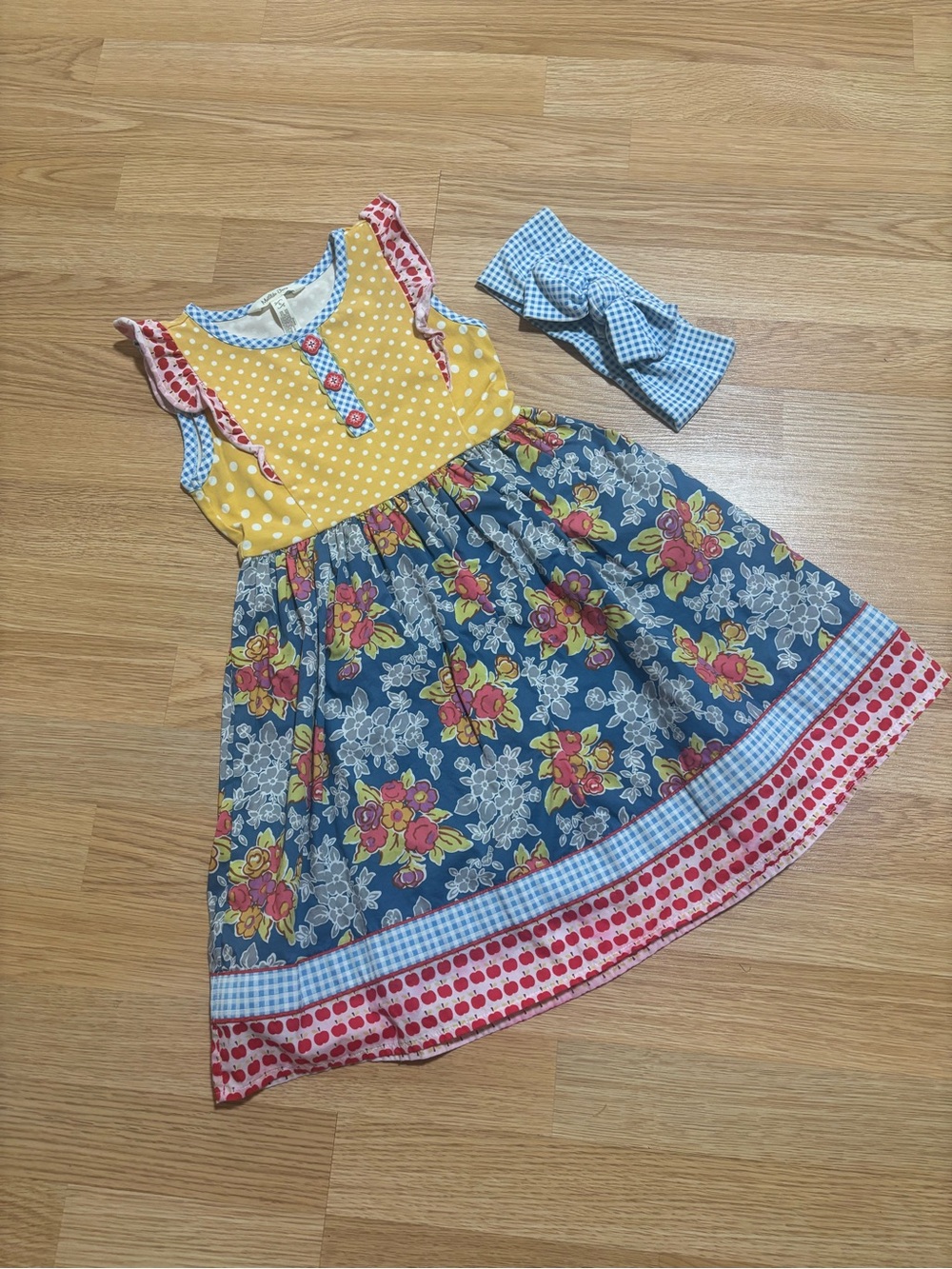 “Matilda Jane” dress size 6 with matching headband